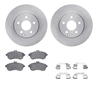 R1 Concepts WFWH1-63145 E- Line Series Brake Rotor W/ Ceramic Brake Pads & Hdw
